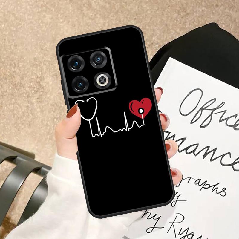 Stethoscope Heart Medical Nurse Case For OnePlus 15R 15 13 13R 13T 12 12R 10T 11 10 Pro Nord 5 CE 2 3 4 Lite N20 N30 Cover