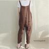 Mulheres jumper macacão casual solto macacão oversize za mulher senhoras macacão macacão bolsos calças tanque plus size