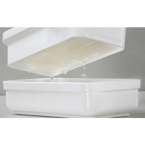 T-World Daikon-Rettichreibe mit Abtropfsieb 3007, Weiß