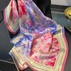 Small Neck Scarves Pure 100% Silk Scarf Floral Printed Women Square Handkerchief Headband Bag Scarfs Female Ladies Bandana