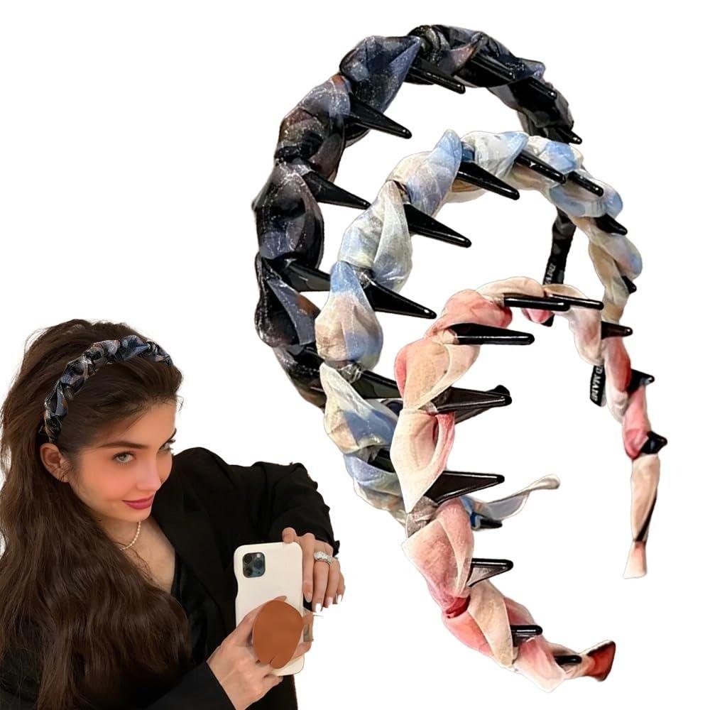 U Shape Hairband Pleated Hair Comb Fashion Hair Hoops  Hair  Accessories