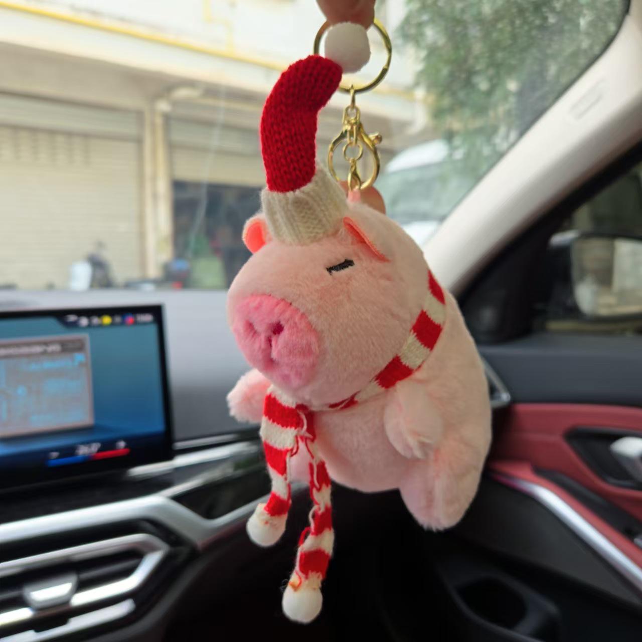 

Плюшевый браслет-защелка Капибара с выдвижными крыльями и вибрирующим брелоком - Идеально для рождественских подарков