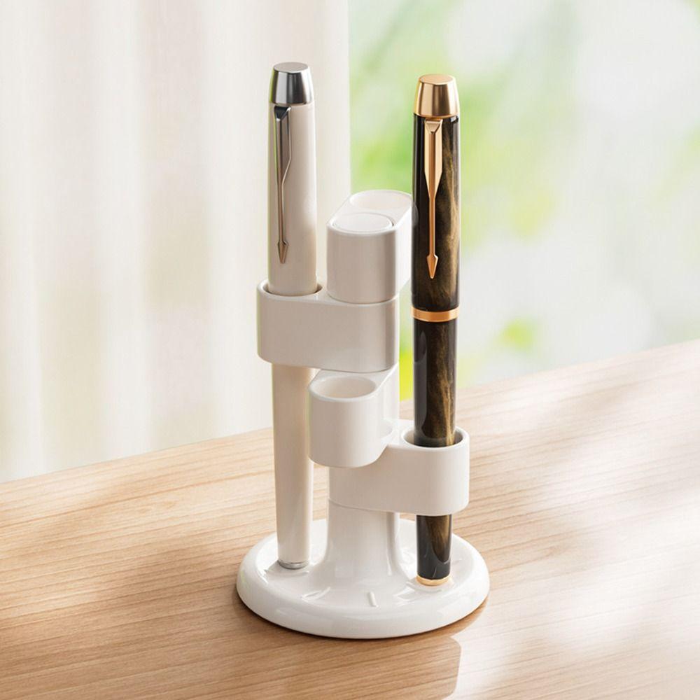 2Pcs 4 Holes Rotating Toothbrush Holder Funny Toothbrush Storage Rack  Office/School Supplies