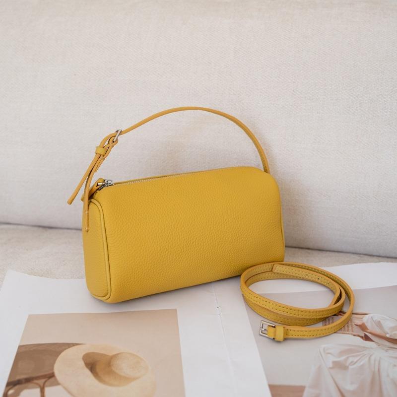 Handbag Cowhide Fashionable and Versatile Genuine Leather Women's Bag Crossbody Single-shoulder Bag Pillow Bag