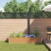 Raised Bed Light Brown 195 x 50 x 36 cm Galvanized Steel