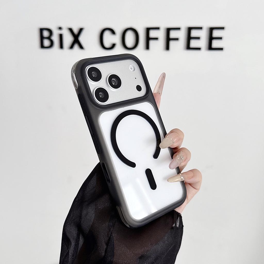 Foreign trade four-corner airbag magnetic mobile phone case is suitable for Apple 17PROMAX trend 17PRO high-end 16PRO.