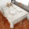 Small Fringed Lace Tablecloth Household Rectangular Dining Table Mat Coffee Table Decorative Tablecloth