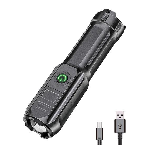 Portable Camping Light Super Bright Flashlight Rechargeable Waterproof Flashlight Powerful LED Emergency Torch for Outdoor