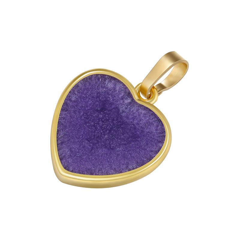 ZHUKOU Enamel Heart charms Women's Handmade DIY Jewelry Pendant Accessories Supplies Brass Jewelry materials VD1266