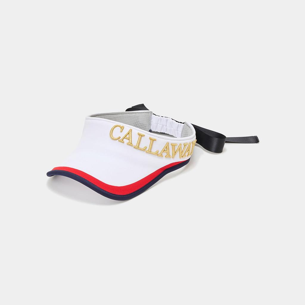Callaway Sun Visor Back Golf Hat C23291214 Free Size Women's (with Ribbon) / / 1030_White,