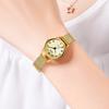 Medieval Small Plate Stainless Steel Mesh Belt Women'S Creative Rhinestone Roman Scale Retro Quartz Watch