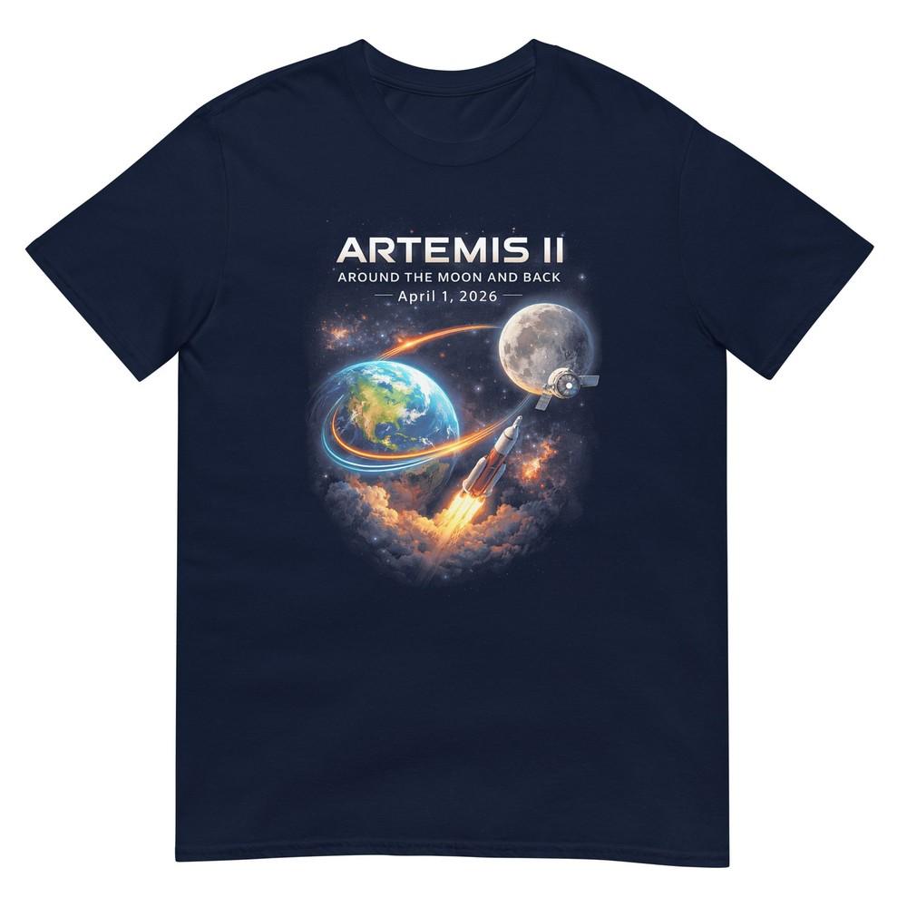 Artemis Ii Rocket Space Launch Back To The Moon Mission 2026 Tshirt S