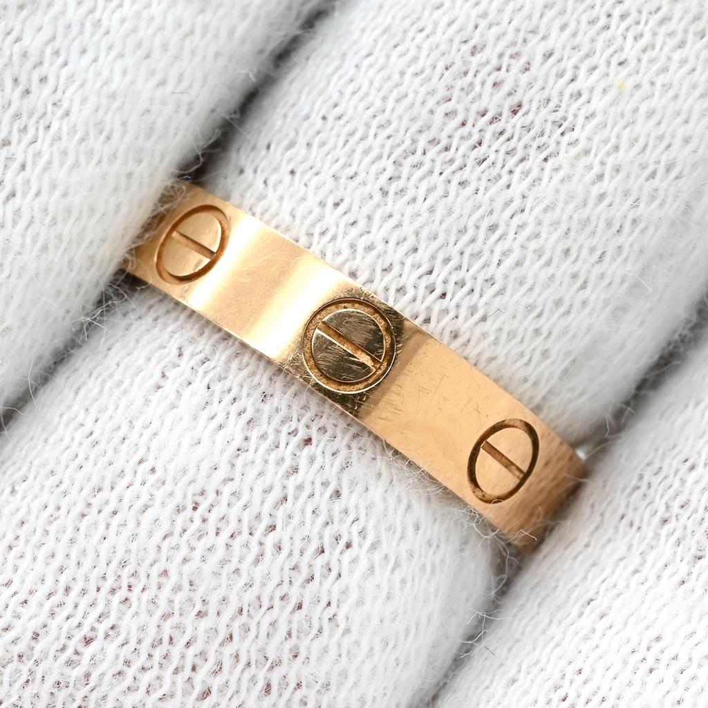 Cartier B4085200 love Mini love ringRing ring 18K Pink Gold #7(JP Size) Array