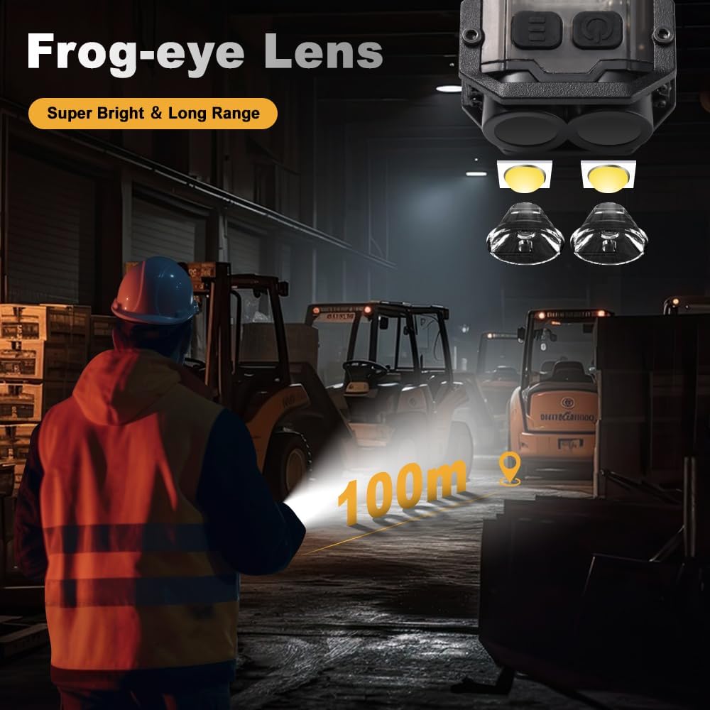 Mini EDC Flashlight, Small Powerful Keychain Flashlight with Sidelight, High Lumens 800lm, USB-C Rechargeable, Keychain Light with Clip - 8 Mode,