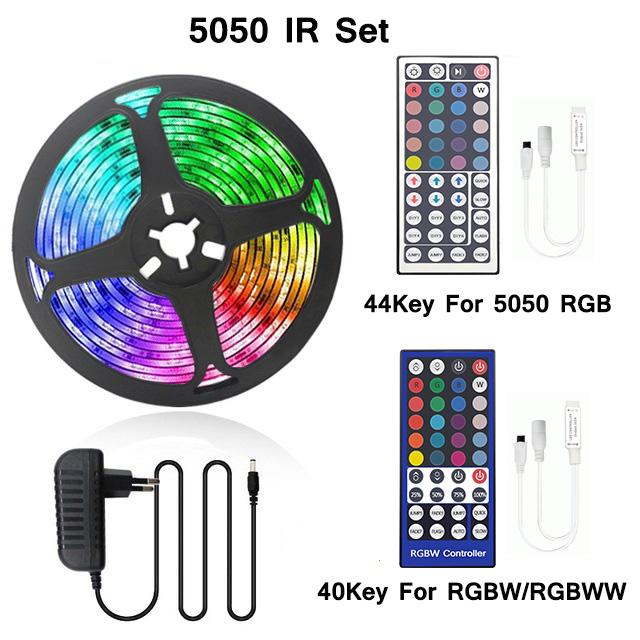 5m-20m 12V Led Strip Light 5050 RGB RGBW RGBWW Smart WiFi APP Controller 60Leds/M Dimmable Flexible Ribbon Tape Support Alexa