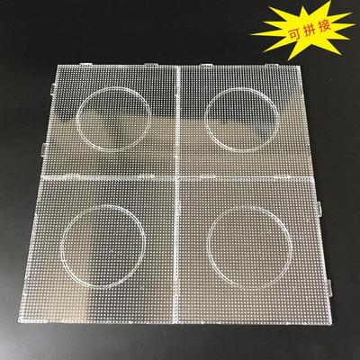Transparent 2.6mm Large Square Perler Bead Template - High-Temperature Resistant, Eco-Friendly DIY Puzzle Tool