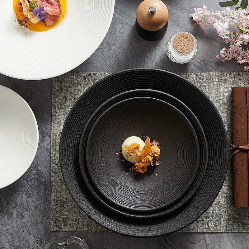 High-End Ceramic Conical Hat Bowl - Luxury Salad, Soup, Ramen Plate for Home & Restaurant