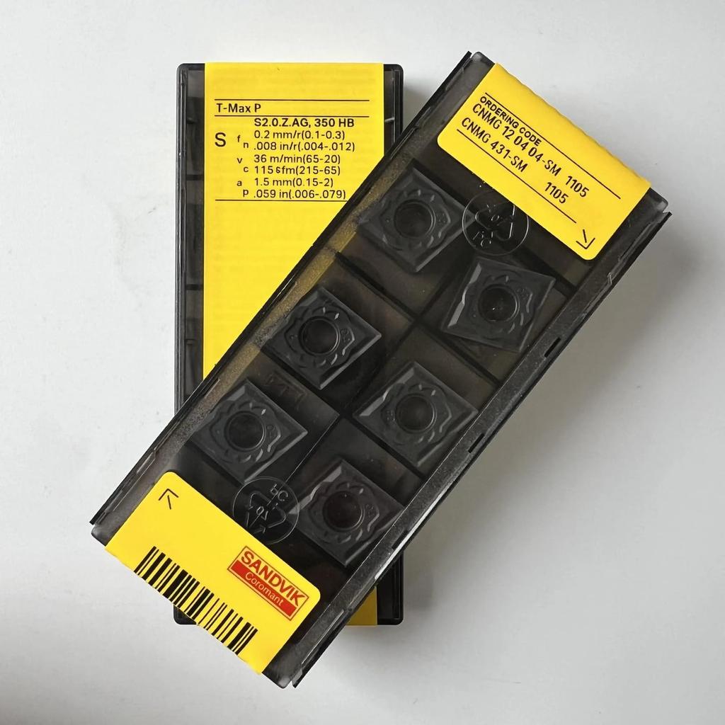 Original Sandvik / CNMG120404-SM 1105 /CNC lathe carbide blade tool 10 Pcs