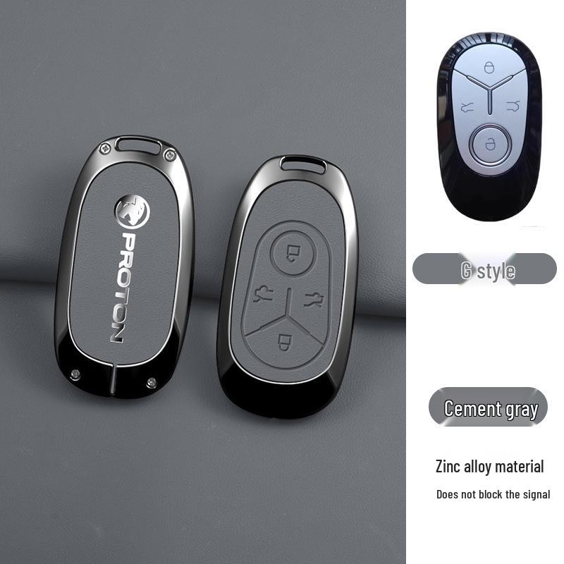 Proton e.MAS 5-Key Metal Case with Buckle: High-End Remote Control Protective Pouch and Chain for Men