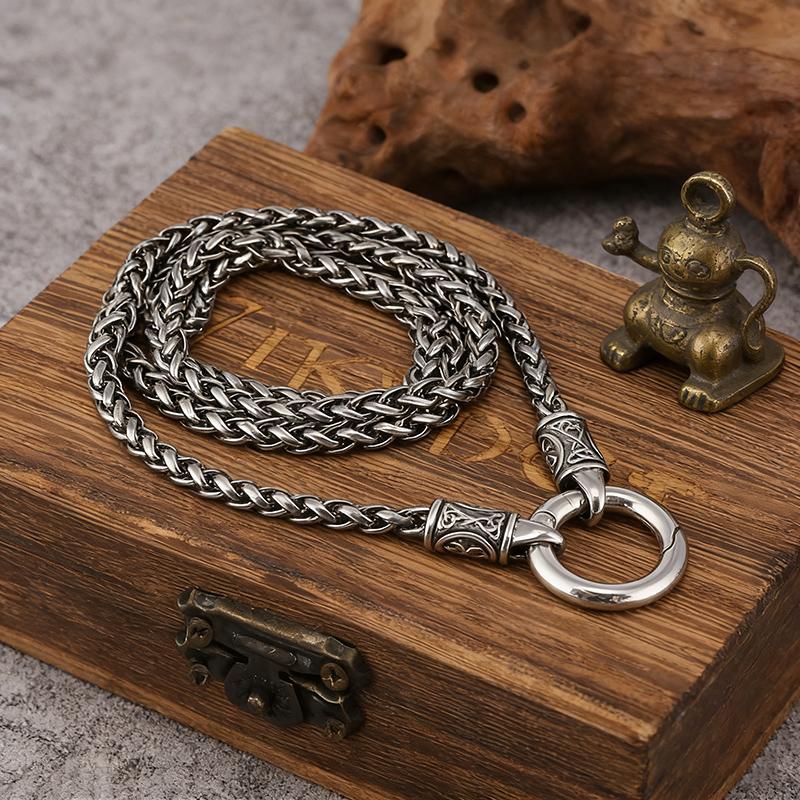 Men's Dragon Bone Chain Necklace - Minimalist Snake Bone Chain Weaving Pendant, Minimalist Necklace, Durable Chain