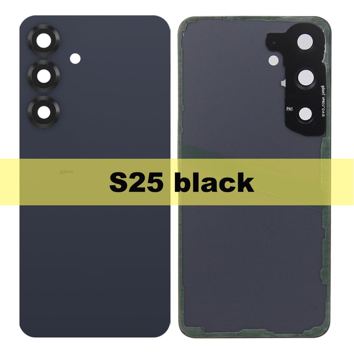 

For Samsung Galaxy S25 S25 plus S931B S931B/DS S936 S936U Back Cover Repair Parts Door With Lens Back Glass Battery Cover S25 Black