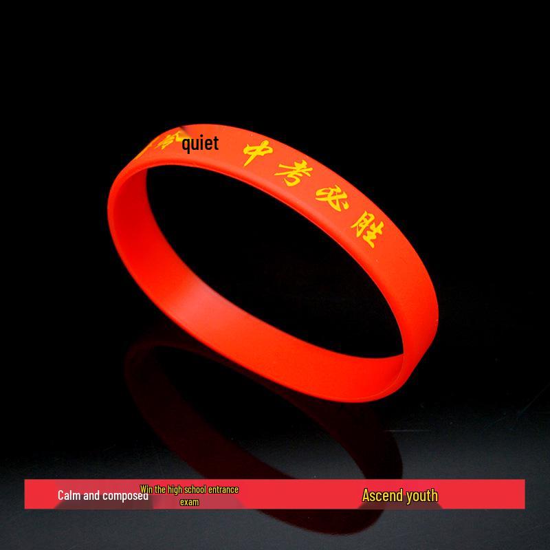 Exam Success Silicone Wristband: Middle/High School Motivation Gift спокойная цветовая