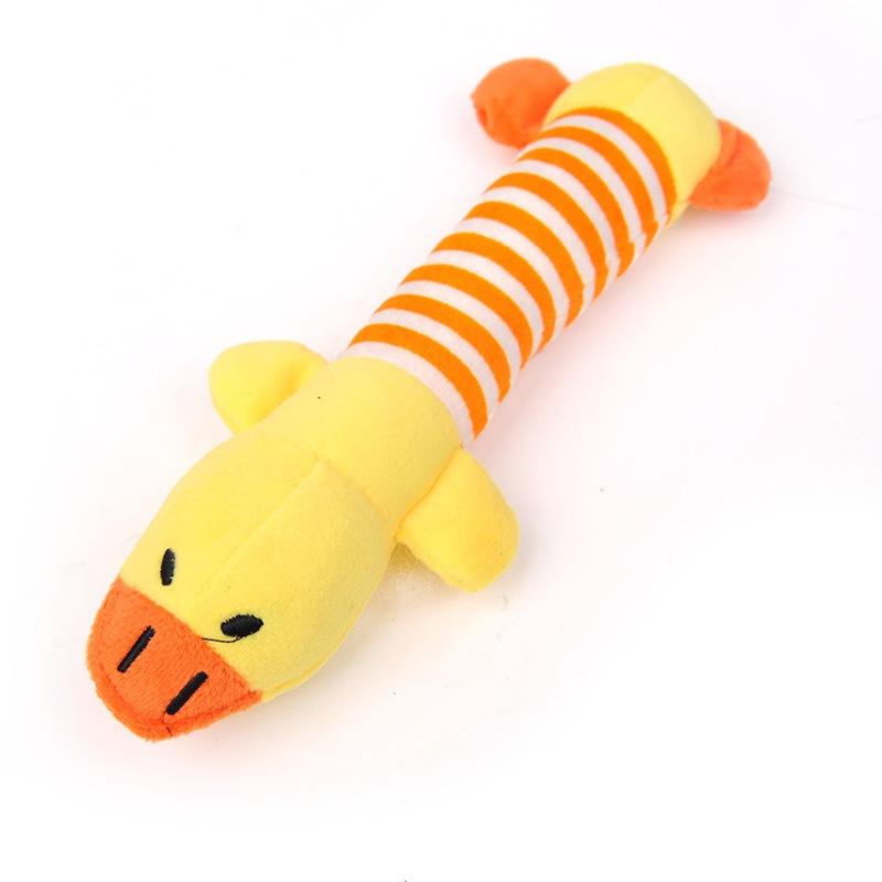 Wholesale Plush Dog Toy Pig With Sound Four-legged Striped Duck Elephant Pet Toy