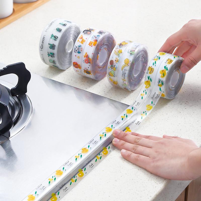 Adesivo per Giunti Impermeabile Multicolore per Lavello da Cucina Autoadesivo Nastro per Fessure Toilette Bagno Piano di Lavoro Striscia Sigillante Antimuffa
