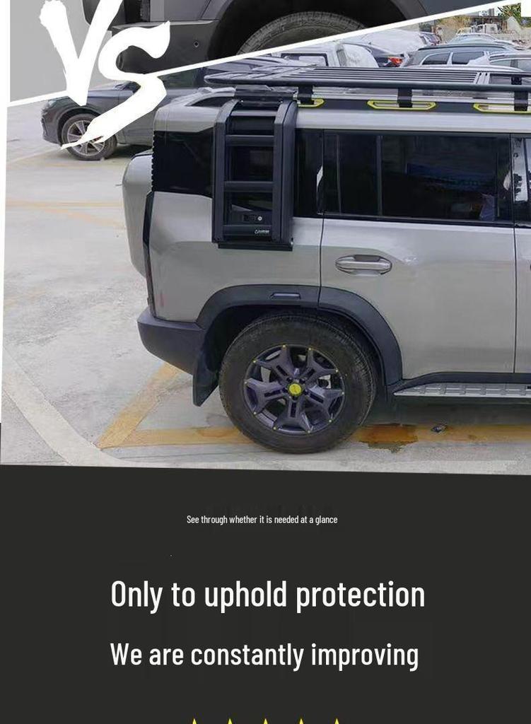 Jetour Traveler ShanHai T2 Aluminum Roof Side Ladder & Rear Window Platform