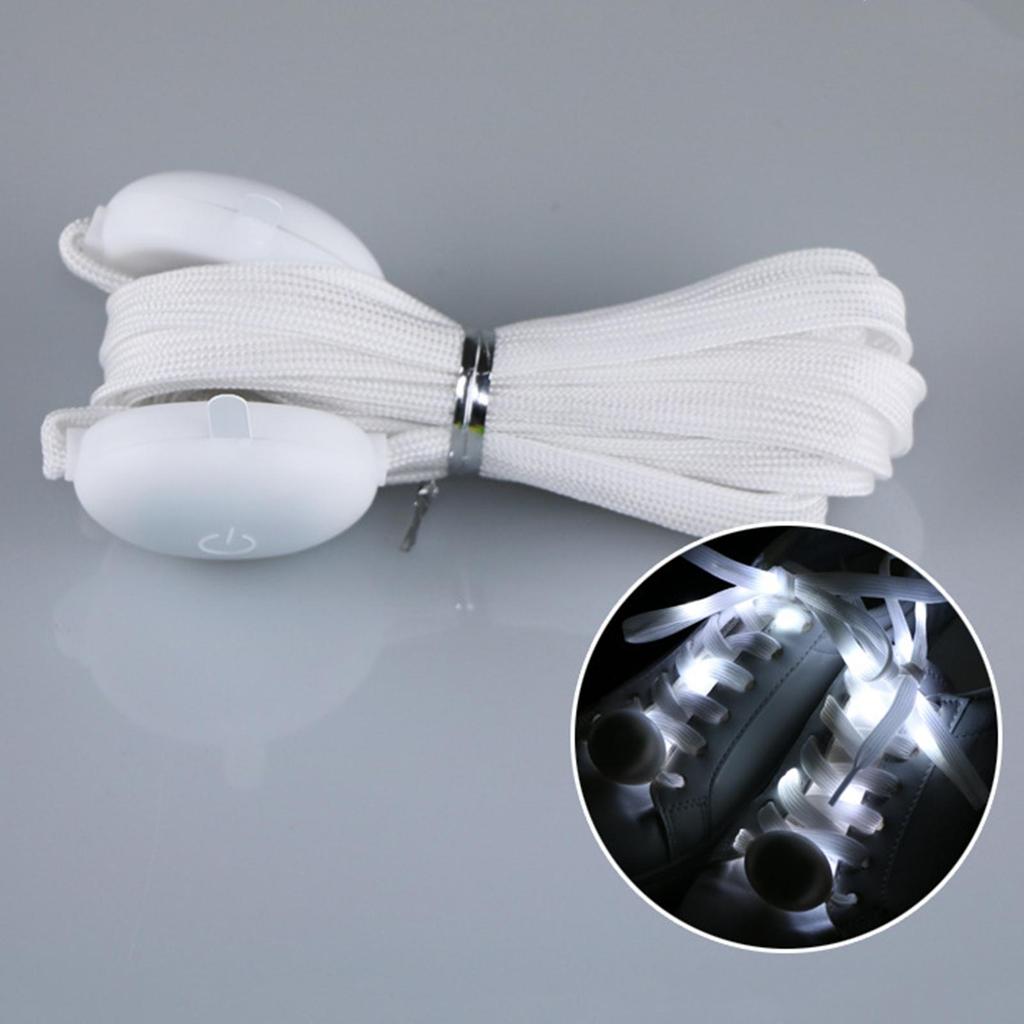 LED Light Up Shoe Laces Glow Shoe Strings Flash Light Shoelaces Running, Dancing, Party Decor