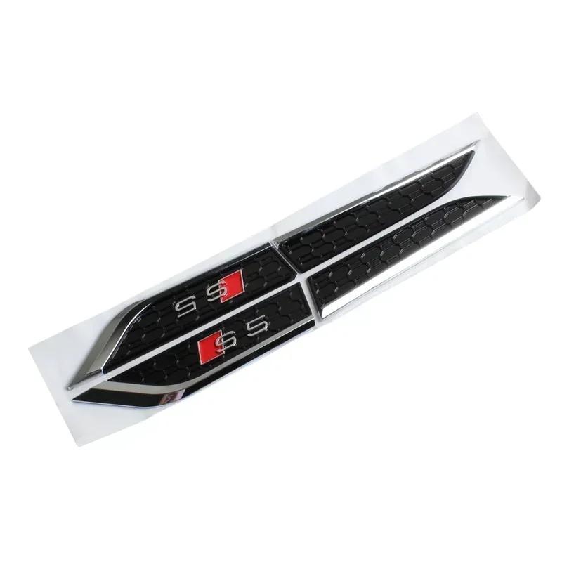 Audi 3D ABS Stickers on Car Fender Side For  Audi A3 A4 A5 A6 A7 A8 A1 A2 Q2 Q3 Q5 Q7 Q8 S3 S4 S6 RS3 RS4 RS5 RS6 Car Accessories