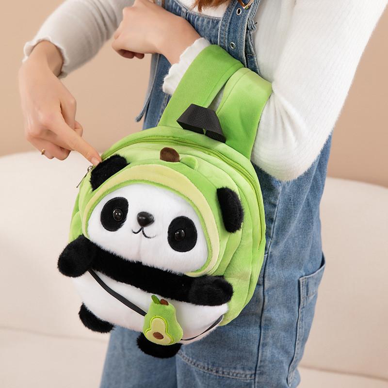Panda Plush Backpack For Kids With Soft Cotton Filling And Animal Design