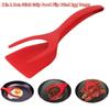 2 In 1 Non Stick Grip Food Flip Fried Egg Tongs Toasted Bread Pancakes Spatula Clamp Kitchen Cooking Turner Flipper Accessories