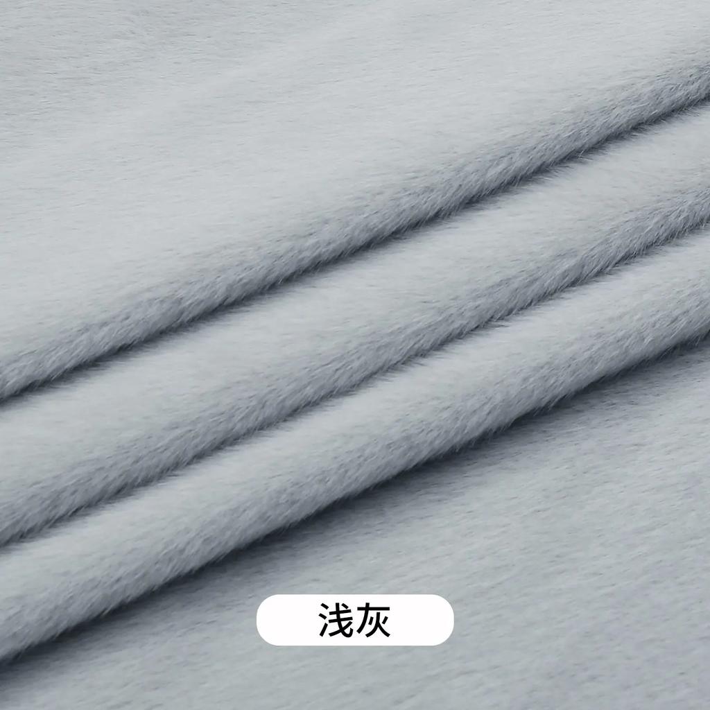 50x50cm 5mm Soft Breathable Elastic Faux Fur Fabric for Sewing Plush Toy Doll Scarf Hat Decorative Cloth Handmade DIY Fabrics
