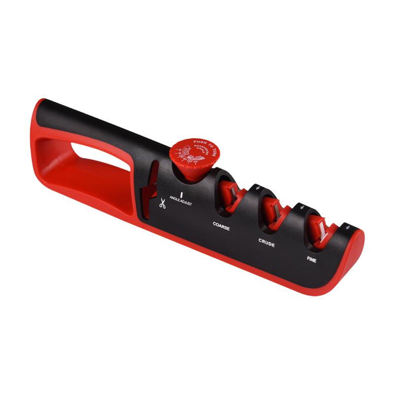 Professional 4-in-1 Knife Sharpening Adjust Angle Kitchen Knife Sharpener Helps Repair Restore Polish Blades Scissor Sharpener