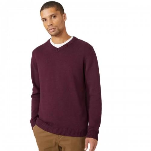 Maine Men's Premium Cotton V Neck Jumper