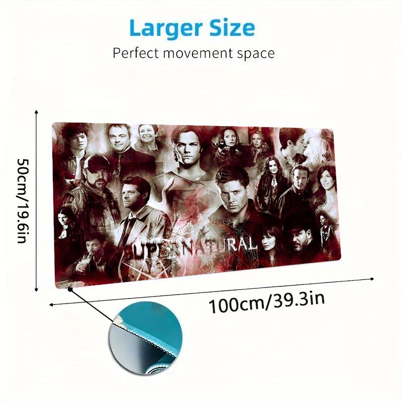 Supernatural Color Mouse Pad Large Gaming Table Cushion Non-slip Laptop Tablet Big Mousepad XXL Mat Mini PC Playmat With Lock edge