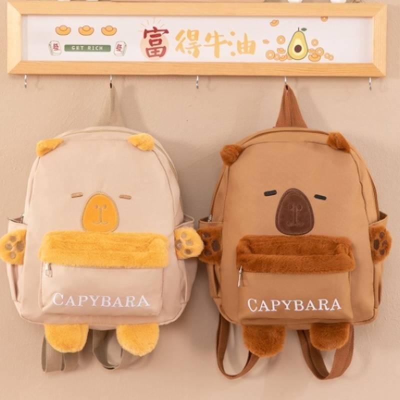 Cute Cartoon Bear Children's Backpack For Kindergarten Students With Spacious Design And Lightweight Oxford Cloth
