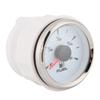 2in 190ohm Fuel Level Gauges Digital Display 8 Colors Backlight for 12V 24V Motorcycle Car YachtWhite Dial Silver Frame