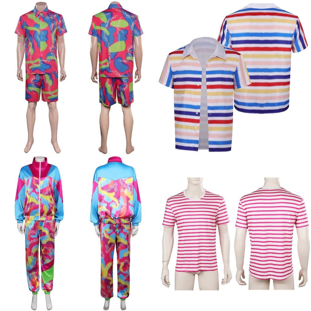 New Cross-border Movie Barbie Cos Costume For Barbie Ken Punk Style Jacket Moisture-wicking Fabric