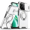 Magnetic Metal Ring Stand Armor Case For Honor X7c X7d 200 400 Smart 5G Slide Push Window Lens Protection TPU Plastic Back Cover