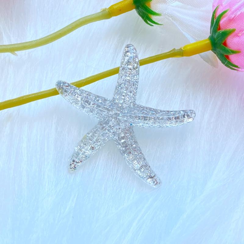 10Pcs New Cute Shining Starfish Flat Back Resin Cabochons Scrapbooking DIY Jewelry Craft Decoration Accessorie Q69