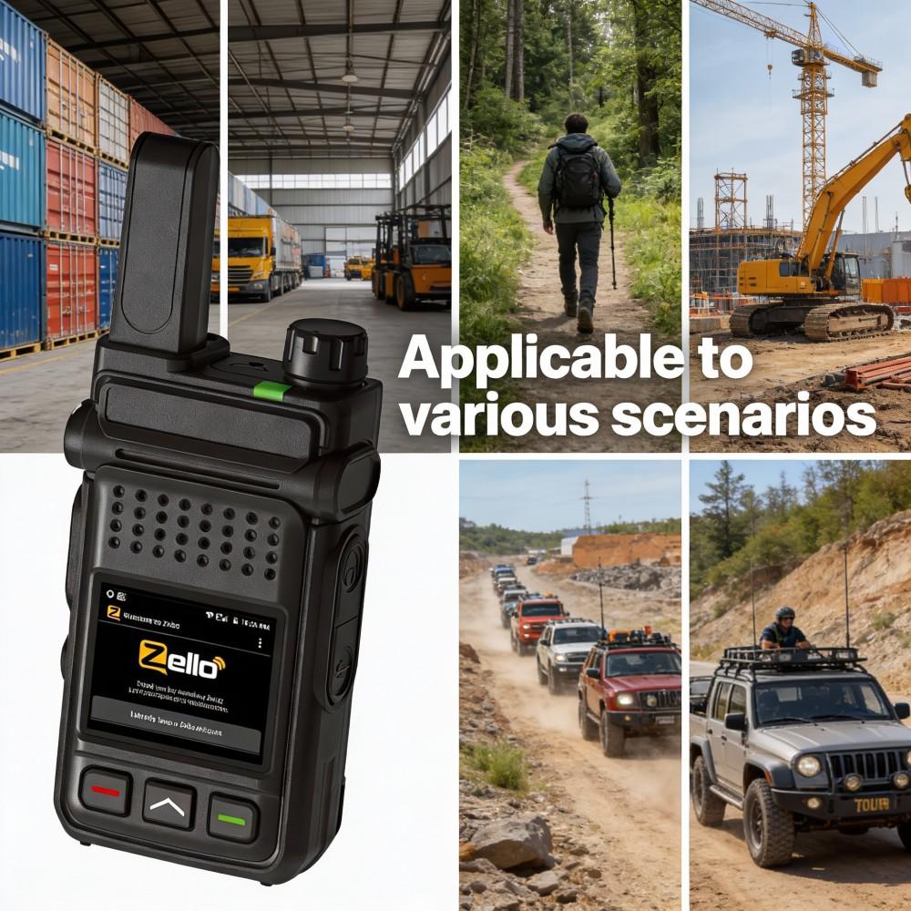 Android ZELLO 5000 km introducere card global walkie talkie în aer liber 4G apel global fără fir bidirecțional