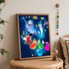 Disney oil painting Mickey Mouse magic wizards fairy art handmade diy painting home decoration gift
