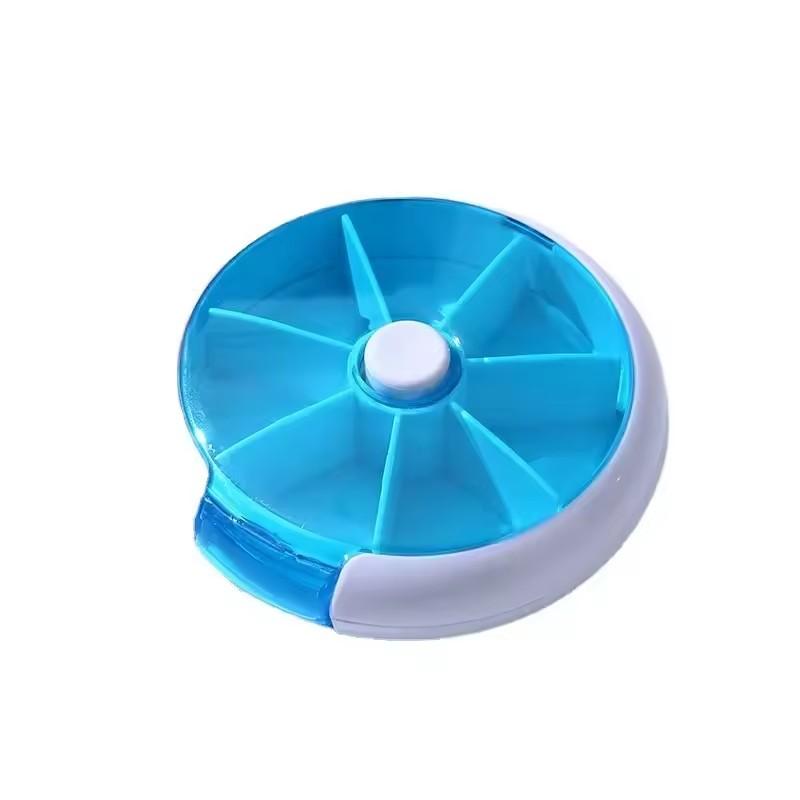 1pc Portable Pill Box Weekly Rotating Split Fruit Points Drug Carry With You Mini Medicine Boxs Medicine Travel Pillbox