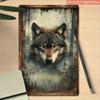 Metal Poster Wolf Mystic Forest Wall Art Office Decor