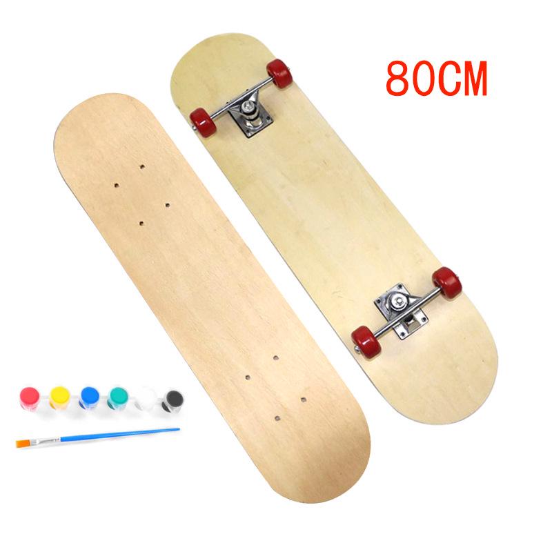 Creative DIY Hand-Painted Toddler Skateboard: Double Kicktail Painting Activity