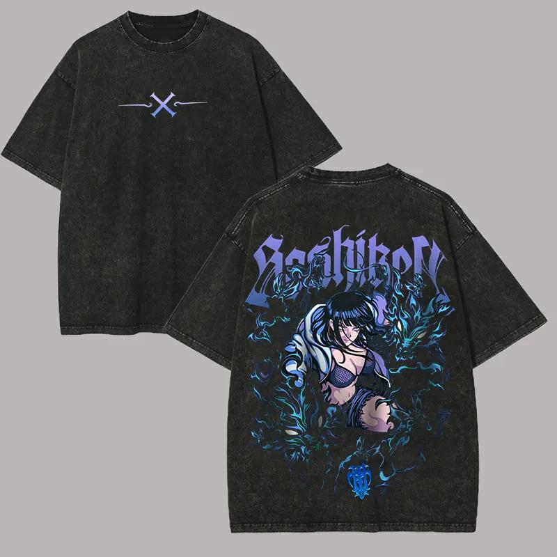 

Hinata Hyuga T Shirt Naruto Sexy Twin Lion Fist Anime Graphic Cotton Streetwear Acid Wash Gothic Purple Vintage Bootleg Tee S