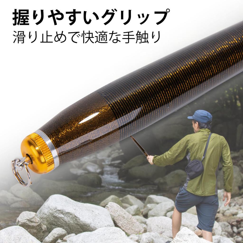 Goture Compact Stream Fishing Rod, 2.1m Carbon Fiber, Ultra Lightweight and Portable for Freshwater Fishing, Rivers, Embankments, Lakes, and Streams