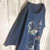 [USED] Death Note anime t-shirt L El Misa Misa anime navy